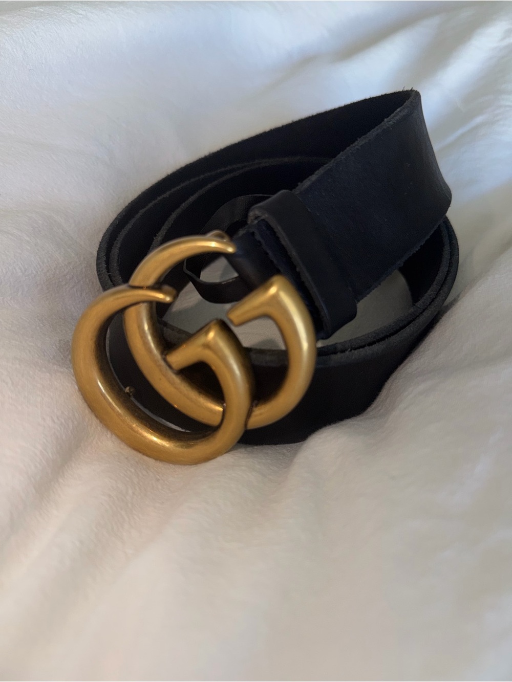 Authentic Gucci GG Marmont Wide Belt – Black Leather Size 95/38 – Made in Italy - Picture 2 of 9